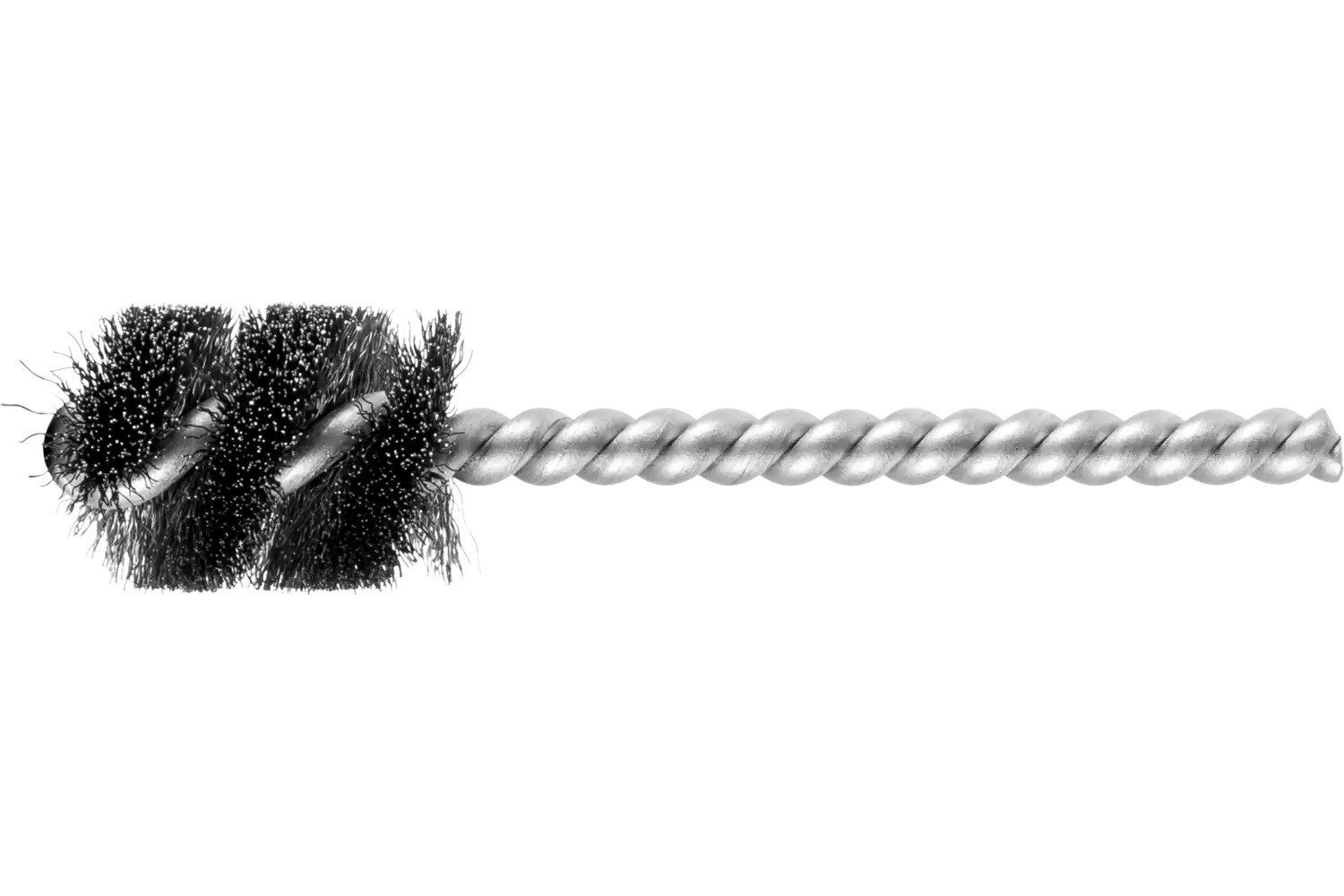 Picture of Pferd Power Tube Brush 3/4" Dia. .005 Carbon Steel Wire 1/4" Stem Ss/Ss